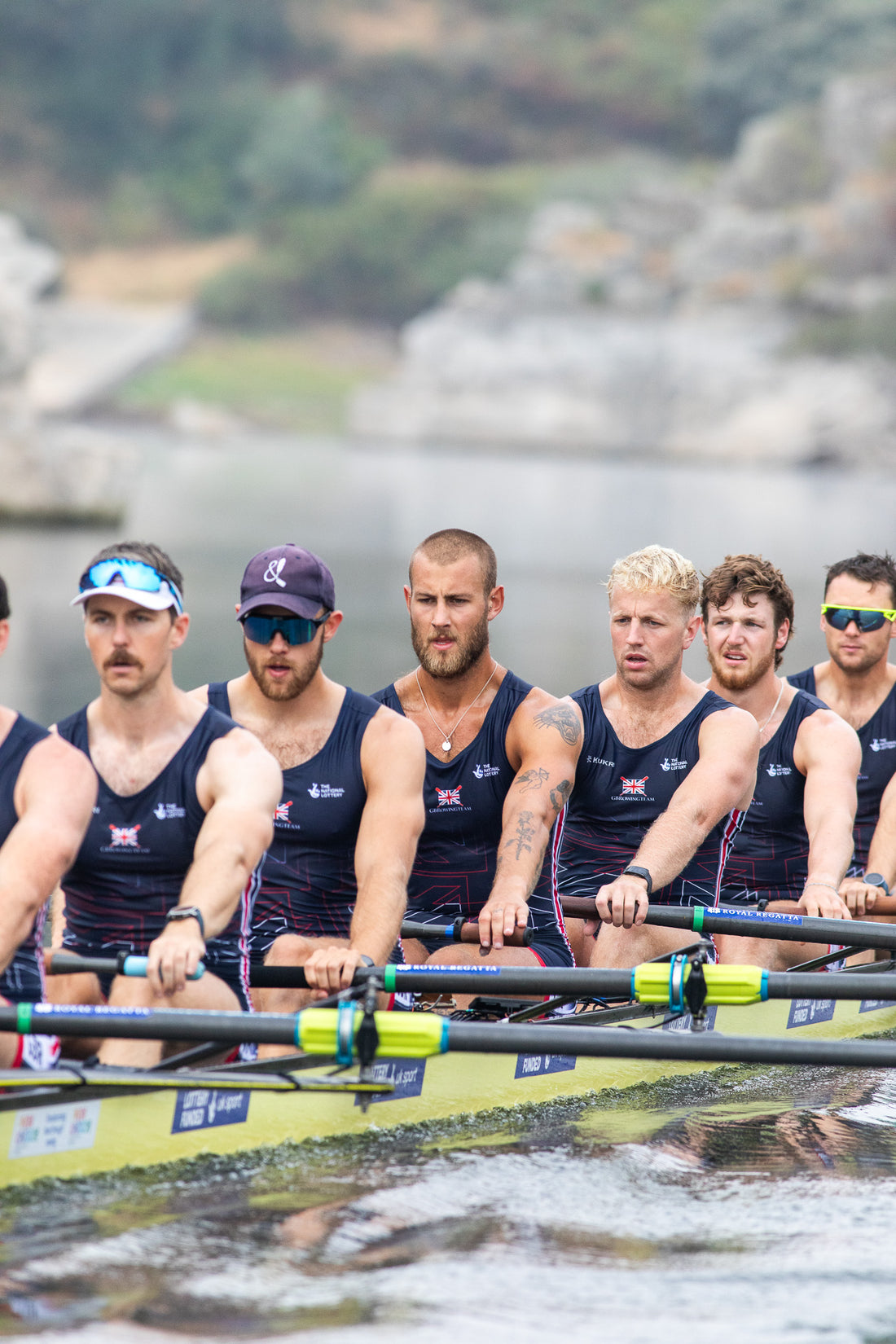 A Great Britain eight racing