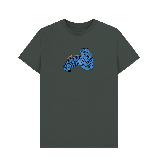Dark Grey Printed T-shirt Front