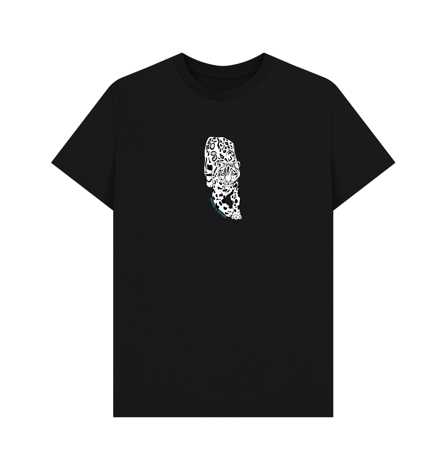 Black Printed T-shirt Front