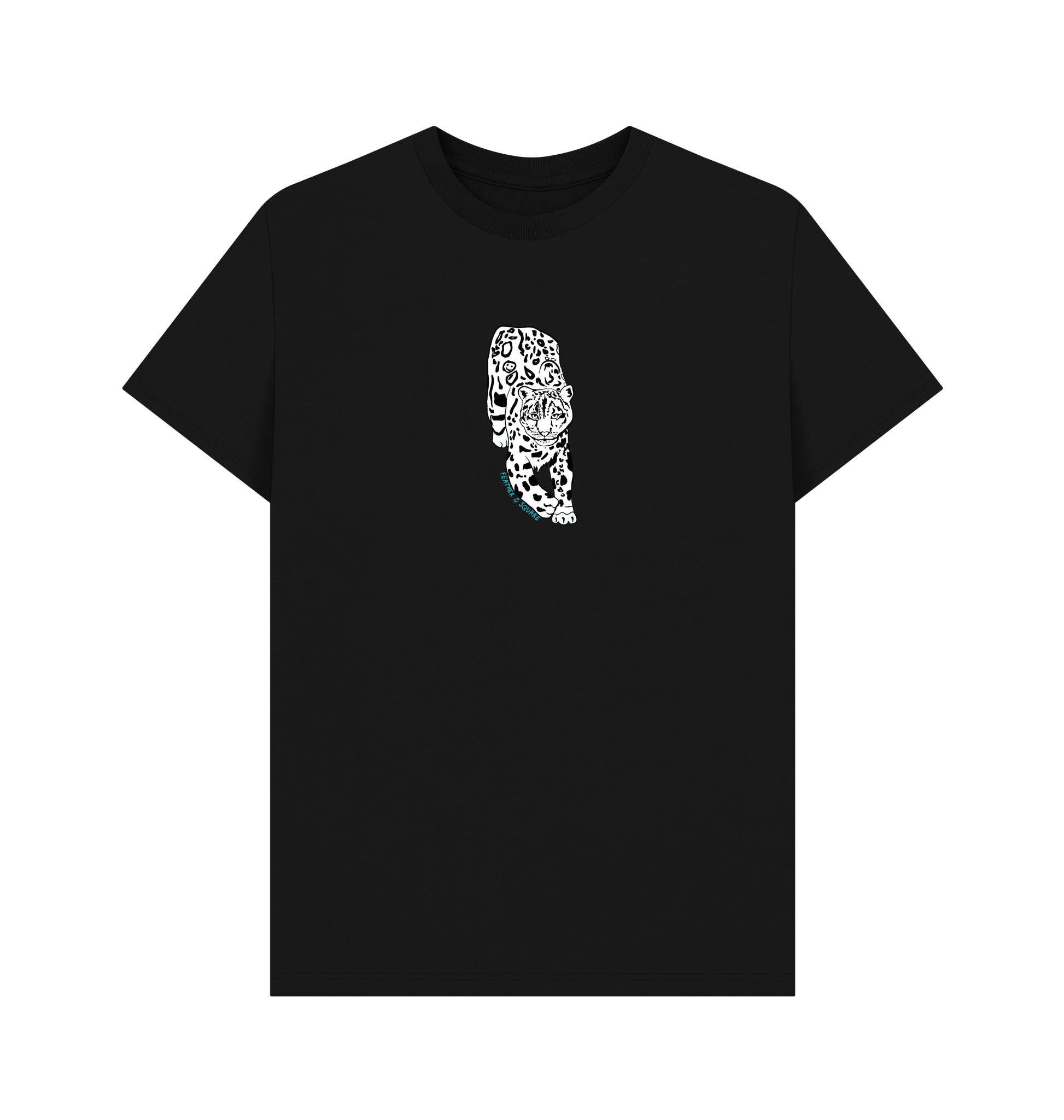 Black Printed T-shirt Front