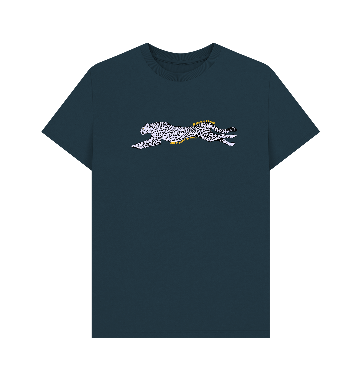 Denim Blue Printed T-shirt Front