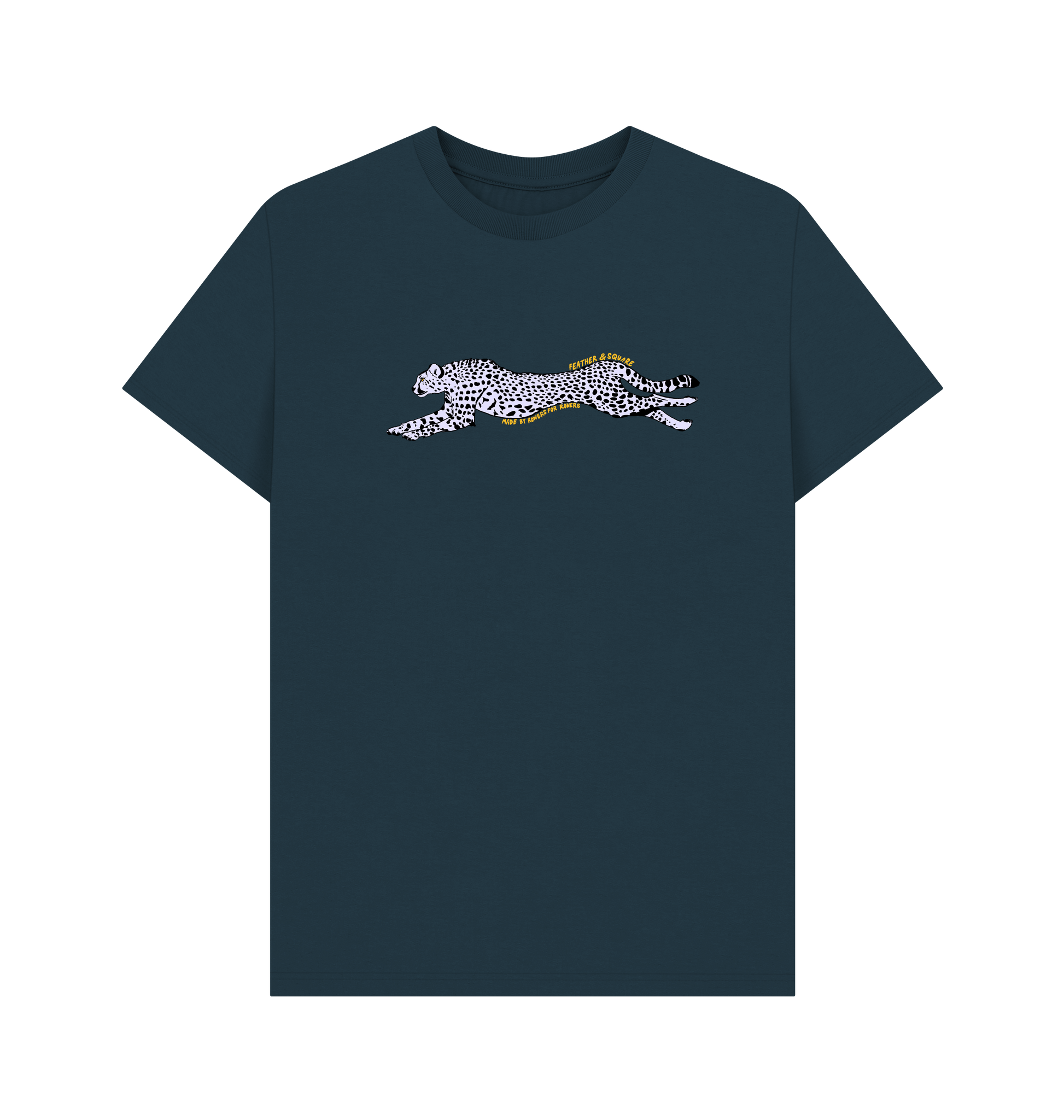 Denim Blue Printed T-shirt Front